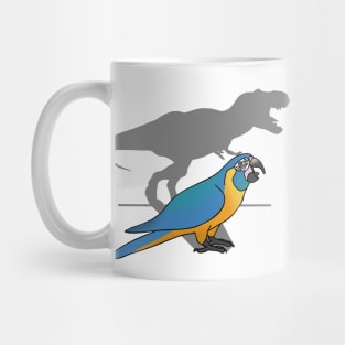T-rex blue throated macaw Mug